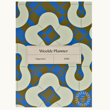 2026 weekly planner with patterned cover. Premium branded merchandise and sustainable corporate gifts for women