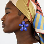silk scarf african vibrant colours