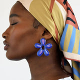 silk scarf african vibrant colours