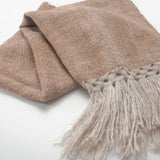 100% Baby Llama Oversized Scarf-camel