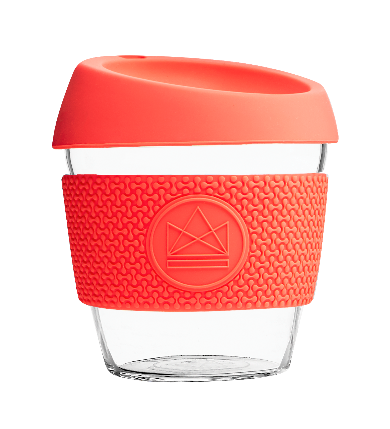 Eco-friendly glass coffee cups, 8oz, BPA-free. Co-brand