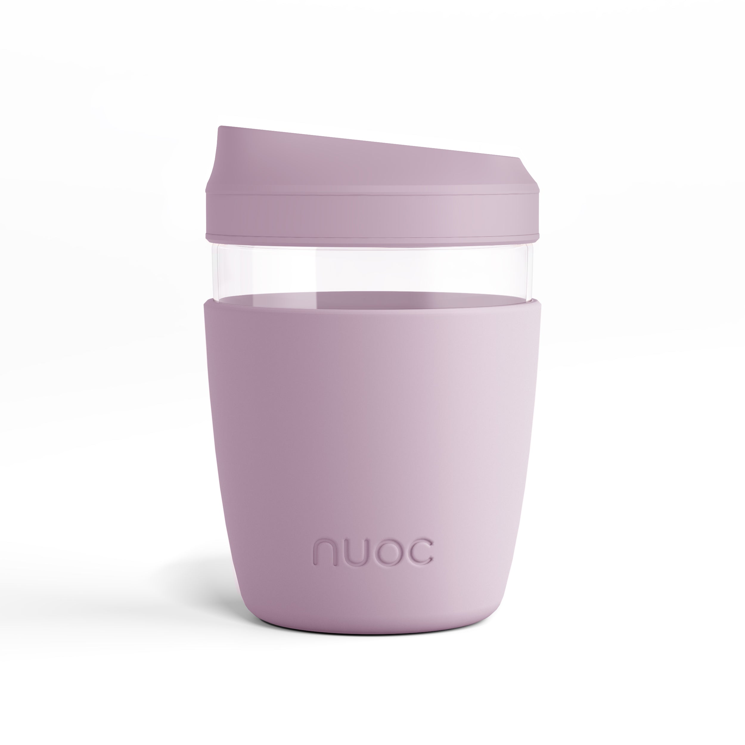 Reusable Glass Coffee Cup with Lid 400ml / 14 oz. Eco branded swag