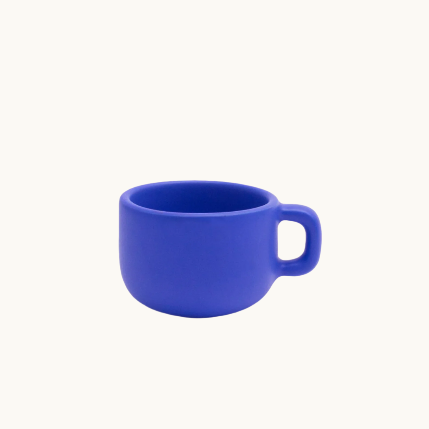 Klein blue ceramic espresso cup, luxury corporate gifting from women brands