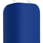 Eco glass bottle with blue silicone sleeve, 800ml reusable premium swag for company giveaways and corporate goodies