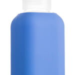 Eco glass bottle with Klein Blue silicone sleeve, 800ml premium reusable swag for conferences, giveaways and sustainable corporate goodies