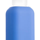 Eco glass bottle with Klein Blue silicone sleeve, 800ml premium reusable swag for conferences, giveaways and sustainable corporate goodies