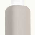 Eco glass bottle with grey silicone sleeve, 800ml premium swag for conference giveaways and sustainable corporate goodies