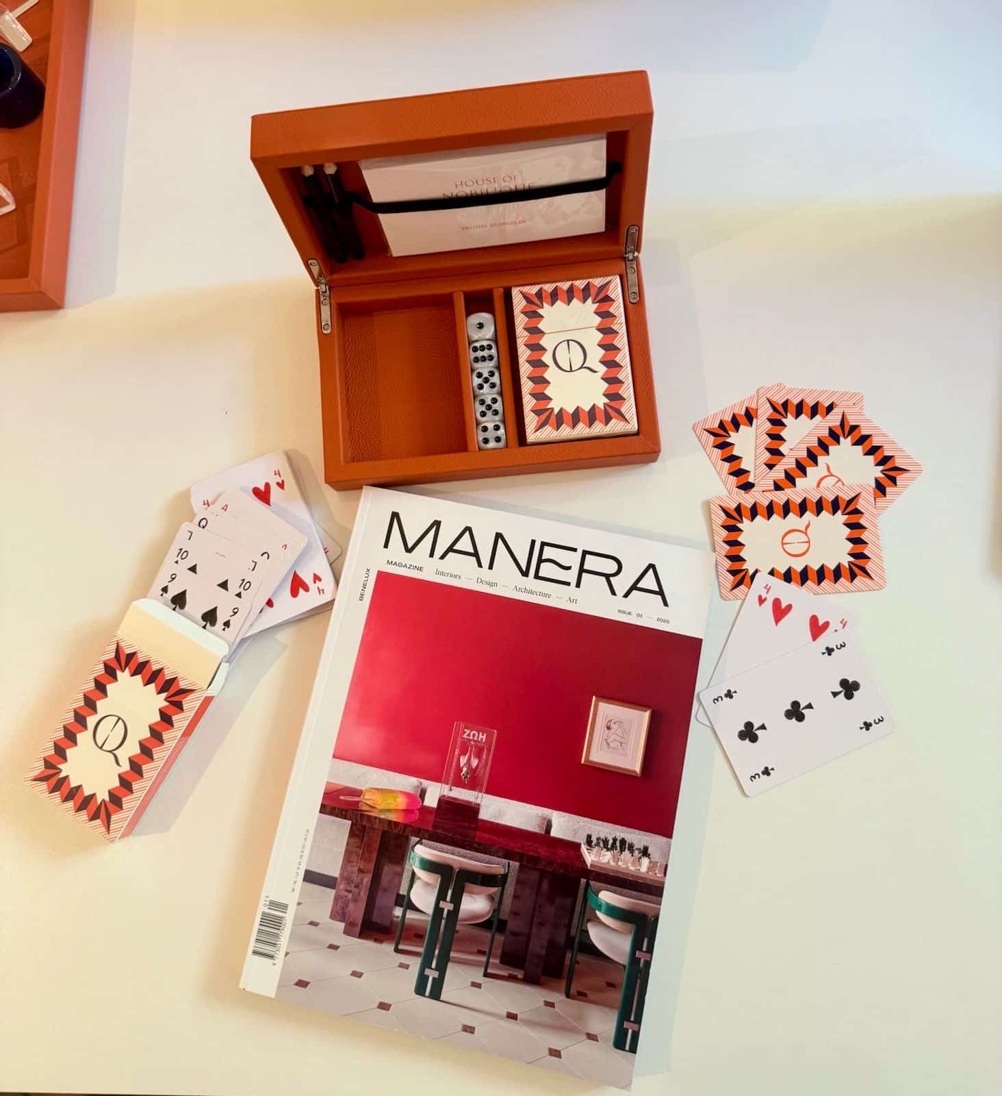 Leather Playing cards ideal personalised corporate gift for clients