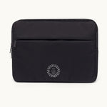 13" Laptop Sleeve in black, showing logo placemen