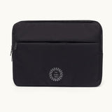 13" Laptop Sleeve in black, showing logo placemen