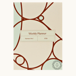 A5 2026 weekly planner with graphic print cover. Personalised corporate gift for clients and employees.