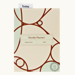 A5 2026 weekly planner with page marker. Customisable sustainable corporate gift with company logo or colours.