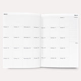 A5 monthly layout of the 2026 planner with notes and priorities. Employee appreciation gifts with impact