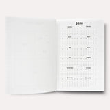 2026 weekly planner year view calendar. Unique corporate gifts and sustainable office branded stationery
