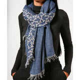 Hand Embroidered Linen Shawl
