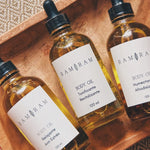 Luxury organic body oil set