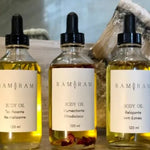 Organic body oil relaxing wellness set 