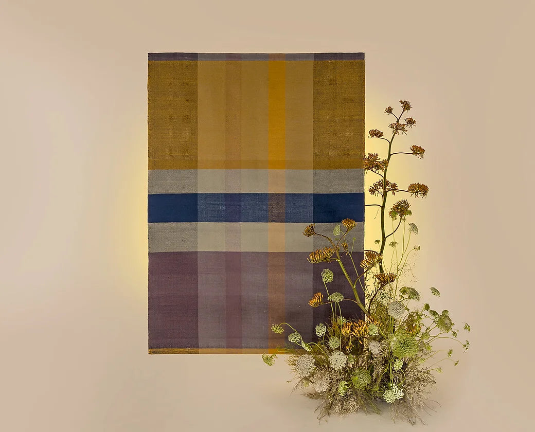 Wool rug natural dyes