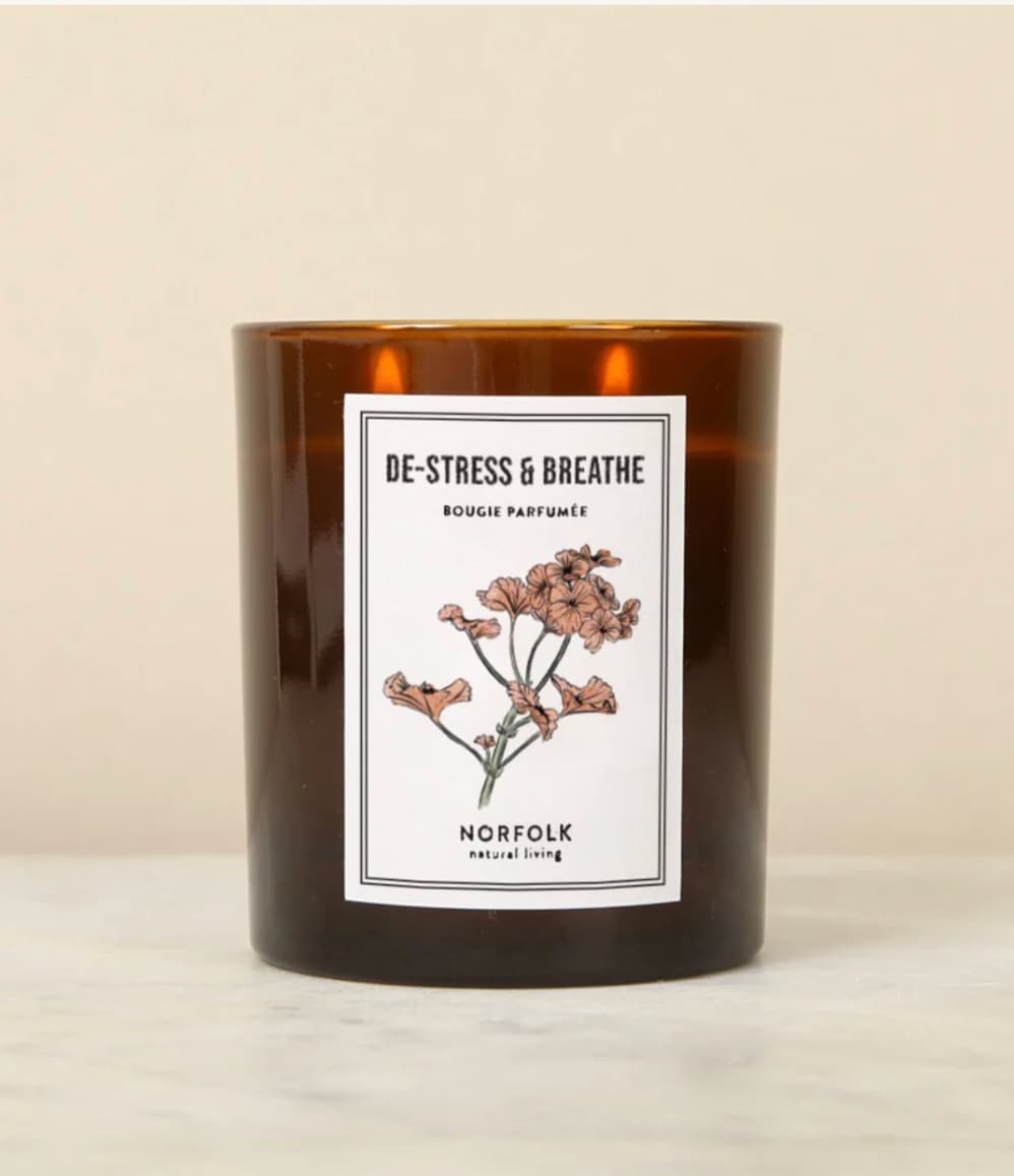 De-Stress and Breathe aromatherapy candle by Norfolk Natural Living