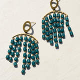 24k gold-plated handmade glass earrings, sustainable corporate gifts for women