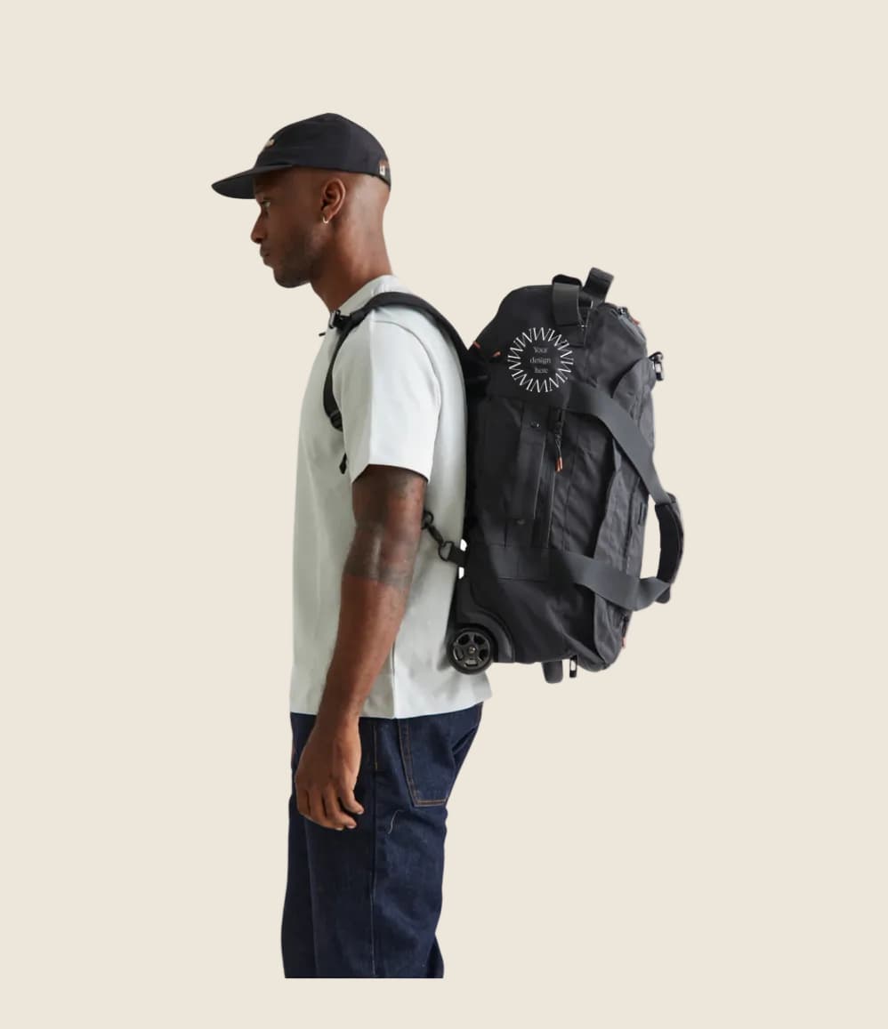 Carry-on wheeled duffel 37L laurel folded corporate travel gift
