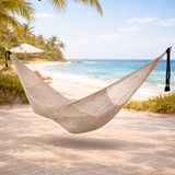 Cotton hammock personalised with company logo for corporate events and brand activations