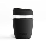 Reusable Glass Coffee Cup with Lid 400ml / 14 oz. Branded merch