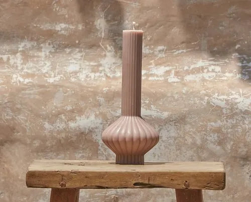 Designer artisan pillar candle for corporate events and client gifts