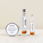 Energising Boost shower mist, pulse point oil and hand cream handmade in Norfolk.