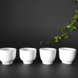 White Marble Mezcal shot glasses 
