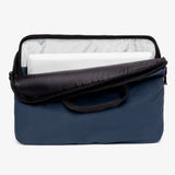 Recycled laptop briefcase with padded compartment for a 16 inch laptop