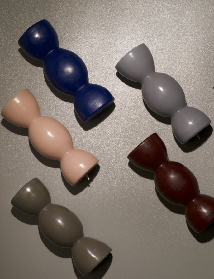 Luxury sculptural candle designed for corporate events and client gifting