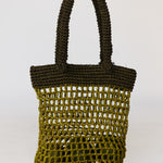 green crochet bag. Corporate gifting