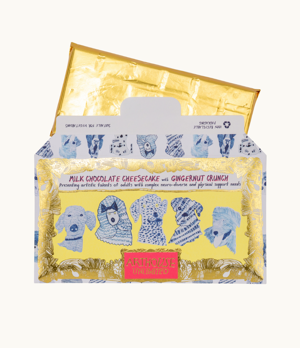 Arthouse unlimited milk chocolate cheesecake with gingernut crunch