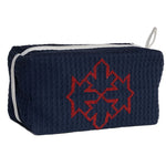Gender neutral washbag in blue for sustainable corporate gifts from women-owned brands