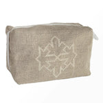 Unisex washbag in linen for premium sustainable corporate gifts 