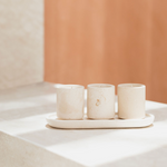 Marble candle gift set. Unique corporate gifts 
