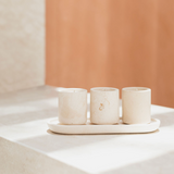 Marble candle gift set. Unique corporate gifts 