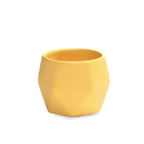 Ceramic coffee cup in Yellow 