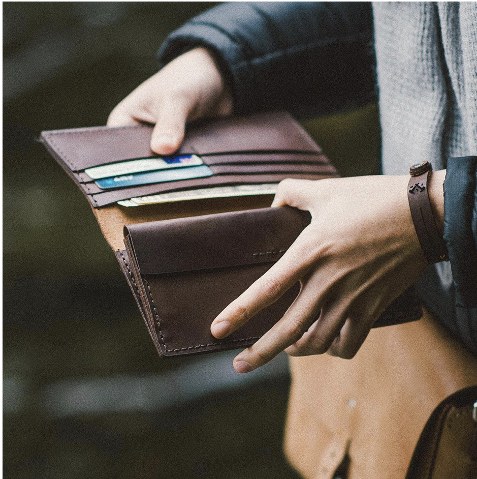 Vegan long wallet 