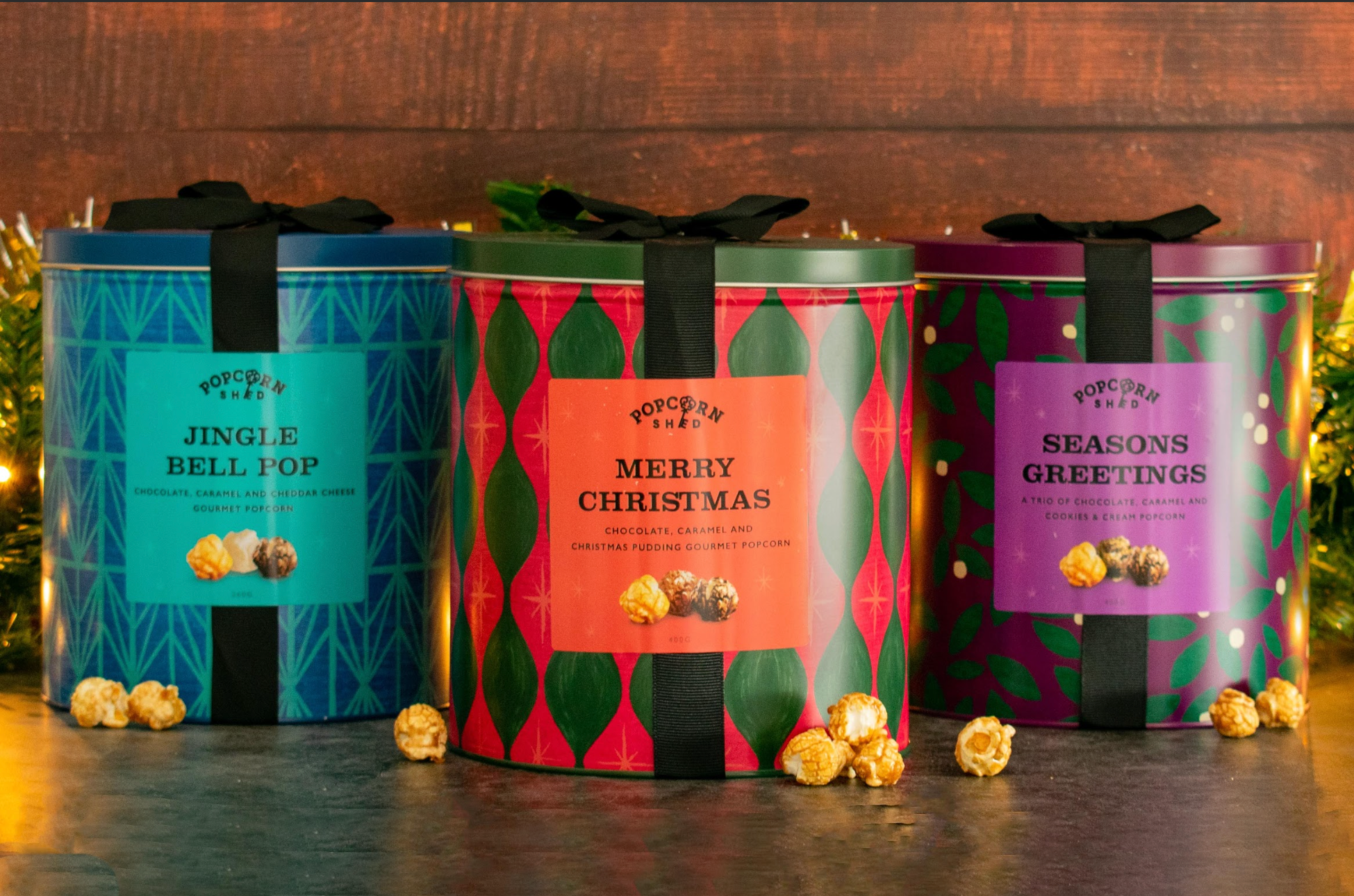 Gourmet popcorn. Custom and bespoke packages for corporate events. Sustainable corporate gifts