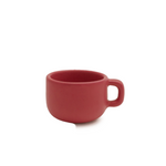 Red Ceramic coffee cups. Artisan made 