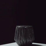 Hand-carved marble jar in black, gifts for corporate women