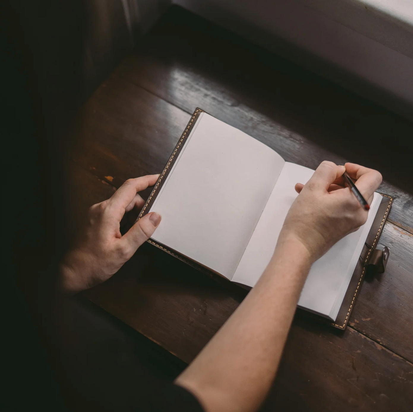  Branded Vegan Leather Journal Cover