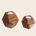 wood tealight holders for corporate gifting, premium candles for brand activations and client events