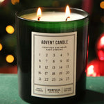 Double-wicked advent candle by Norfolk Natural Living