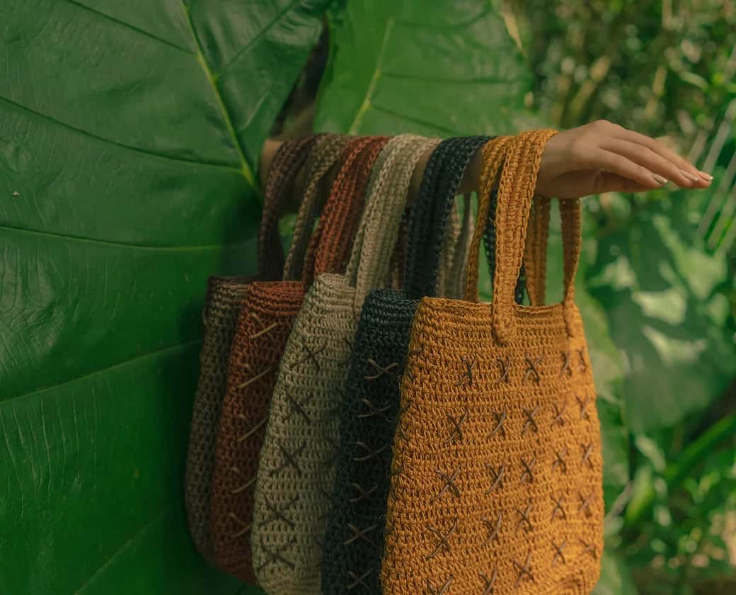 luxury artisan crochet tote bag premium corporate gift brand activation UK