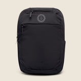 Lightweight Water Resistant Backpack 12L in black, front, showing logo placement