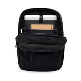 Lightweight Water Resistant Backpack 12L in black, inside, showing logo placement