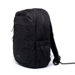 Lightweight Water Resistant Backpack 12L in black, side, showing logo placement